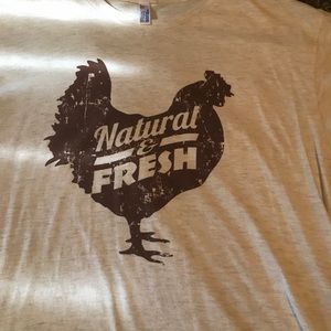 American Apparel T-Shirt with Rooster